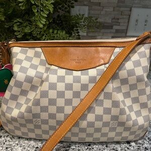 Louis Vuitton Damier Azur white pm Siracusa bag